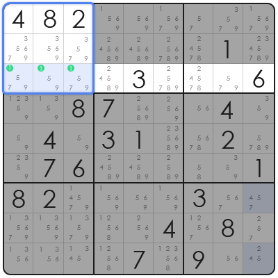 sudoku with auto candidate mode